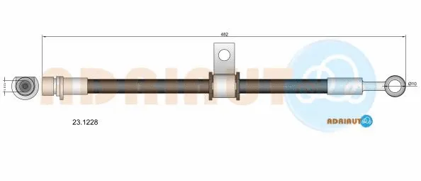 23.1228 ADRIAUTO Тормозной шланг (фото 1)