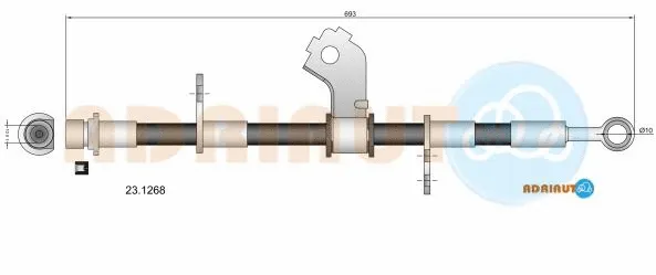 23.1268 ADRIAUTO Тормозной шланг (фото 1)
