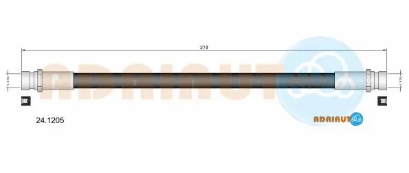 24.1205 ADRIAUTO Тормозной шланг (фото 1)