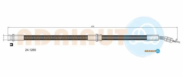 24.1265 ADRIAUTO Тормозной шланг (фото 1)