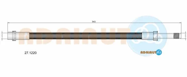 27.1220 ADRIAUTO Тормозной шланг (фото 1)