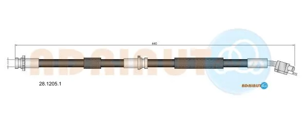 28.1205.1 ADRIAUTO Тормозной шланг (фото 1)