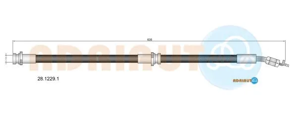 28.1229.1 ADRIAUTO Тормозной шланг (фото 1)