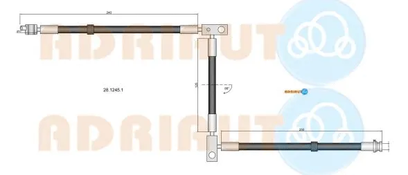 28.1245.1 ADRIAUTO Тормозной шланг (фото 1)
