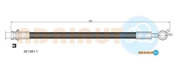 28.1261.1 ADRIAUTO Тормозной шланг (фото 1)