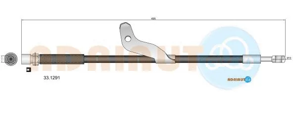 33.1291 ADRIAUTO Тормозной шланг (фото 1)