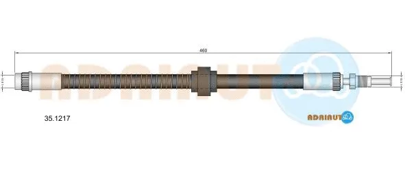 35.1217 ADRIAUTO Тормозной шланг (фото 1)