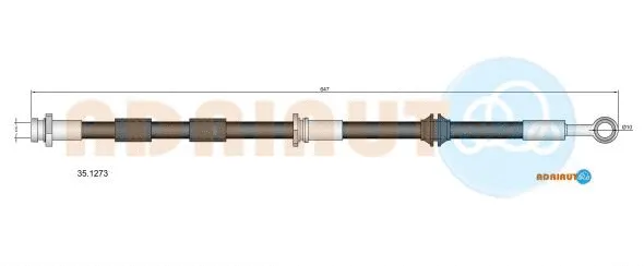 35.1273 ADRIAUTO Тормозной шланг (фото 1)