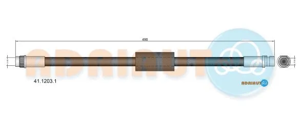 41.1203.1 ADRIAUTO Тормозной шланг (фото 1)