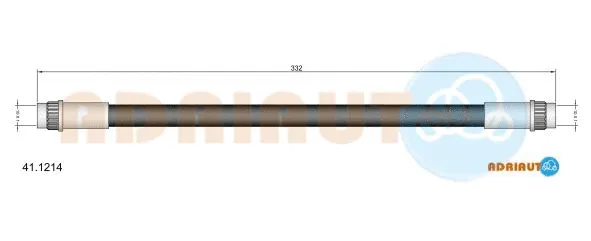 41.1214 ADRIAUTO Тормозной шланг (фото 1)