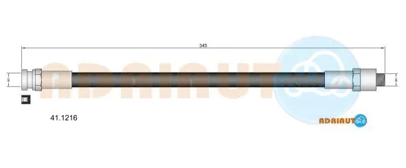 41.1216 ADRIAUTO Тормозной шланг (фото 1)