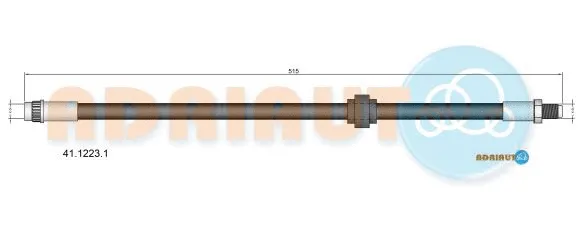 41.1223.1 ADRIAUTO Тормозной шланг (фото 1)