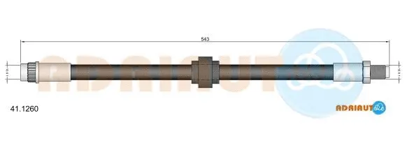 41.1260 ADRIAUTO Тормозной шланг (фото 1)