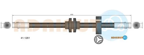 41.1261 ADRIAUTO Тормозной шланг (фото 1)