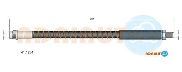 41.1281 ADRIAUTO Тормозной шланг (фото 1)