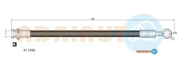 41.1293 ADRIAUTO Тормозной шланг (фото 1)