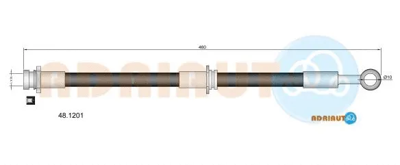 48.1201 ADRIAUTO Тормозной шланг (фото 1)