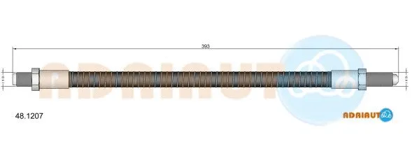 48.1207 ADRIAUTO Тормозной шланг (фото 1)