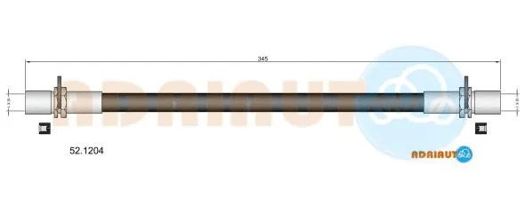 52.1204 ADRIAUTO Тормозной шланг (фото 1)
