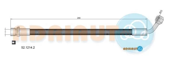52.1214.2 ADRIAUTO Тормозной шланг (фото 1)