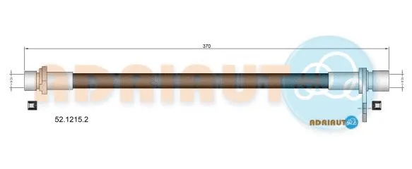 52.1215.2 ADRIAUTO Тормозной шланг (фото 1)