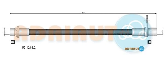 52.1218.2 ADRIAUTO Тормозной шланг (фото 1)