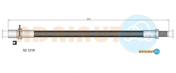 52.1219 ADRIAUTO Тормозной шланг (фото 1)