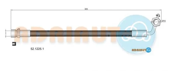 52.1225.1 ADRIAUTO Тормозной шланг (фото 1)