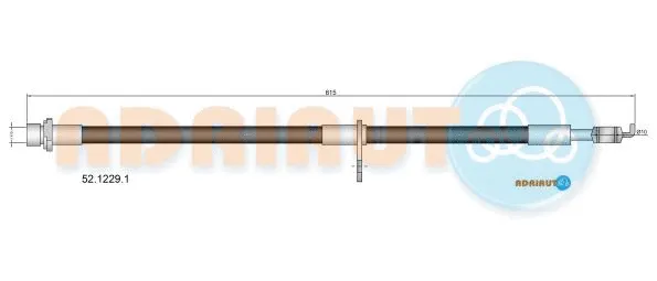 52.1229.1 ADRIAUTO Тормозной шланг (фото 1)