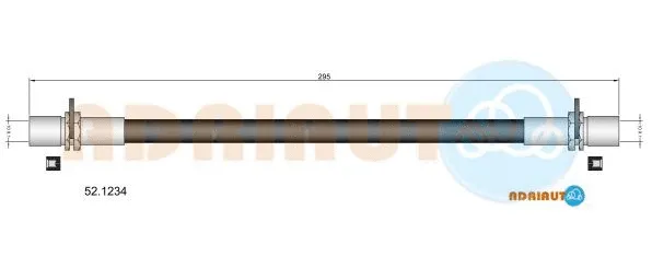 52.1234 ADRIAUTO Тормозной шланг (фото 1)