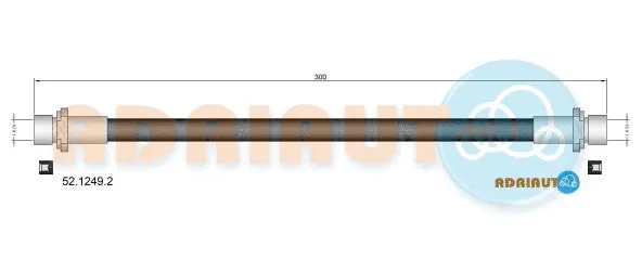 52.1249.2 ADRIAUTO Тормозной шланг (фото 1)