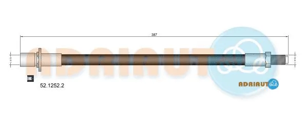 52.1252.2 ADRIAUTO Тормозной шланг (фото 1)