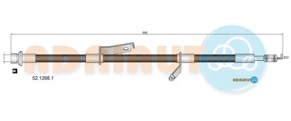52.1266.1 ADRIAUTO Тормозной шланг (фото 1)