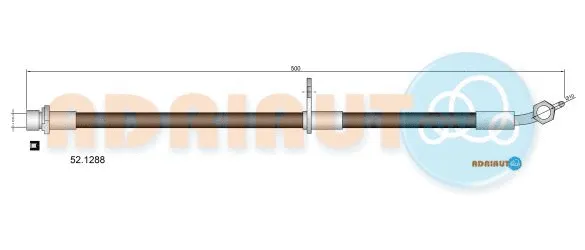 52.1288 ADRIAUTO Тормозной шланг (фото 1)