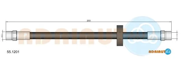 55.1201 ADRIAUTO Тормозной шланг (фото 1)