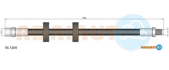 55.1204 ADRIAUTO Тормозной шланг (фото 1)