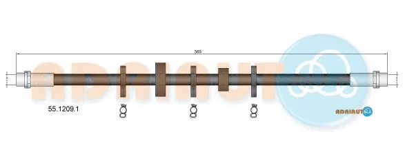 55.1209.1 ADRIAUTO Тормозной шланг (фото 1)