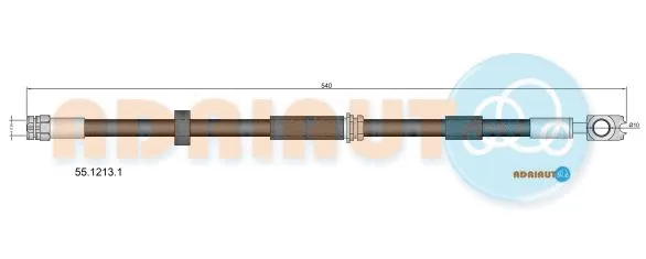 55.1213.1 ADRIAUTO Тормозной шланг (фото 1)