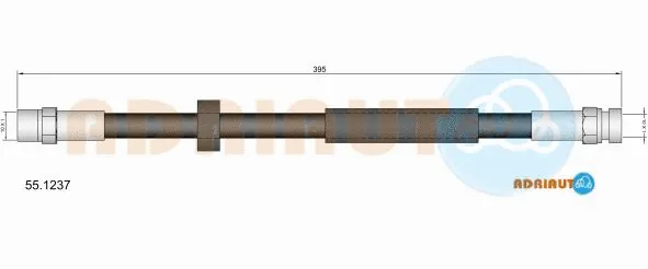 55.1237 ADRIAUTO Тормозной шланг (фото 1)