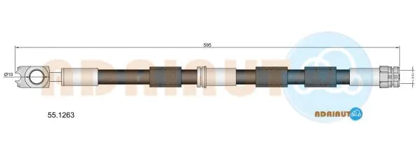 55.1263 ADRIAUTO Тормозной шланг (фото 1)