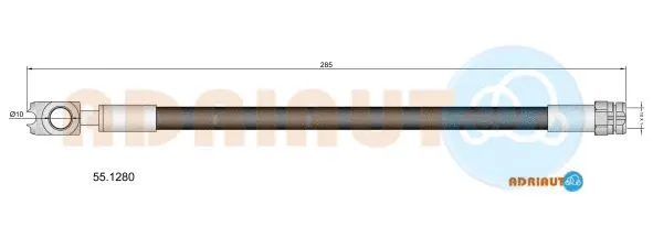 55.1280 ADRIAUTO Тормозной шланг (фото 1)