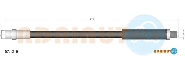 57.1219 ADRIAUTO Тормозной шланг (фото 1)