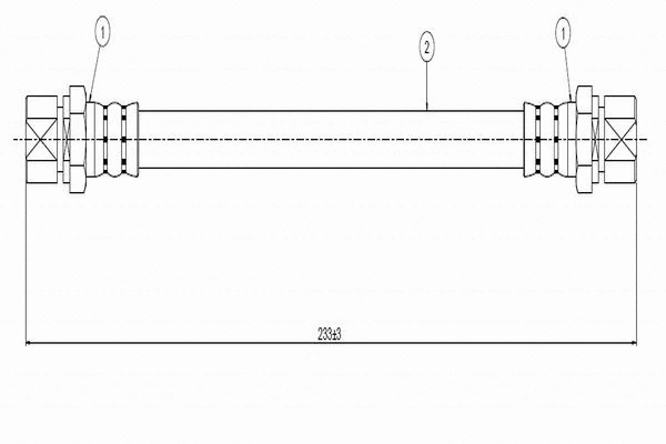 C800 066A CAVO Тормозной шланг (фото 1)