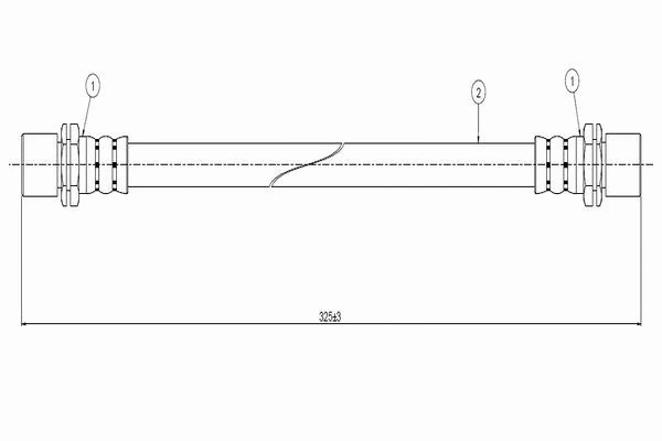 C800 123A CAVO Тормозной шланг (фото 1)