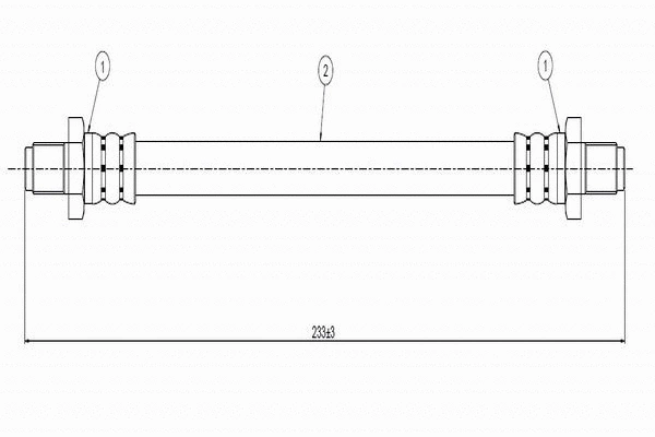 C800 153A CAVO Тормозной шланг (фото 1)