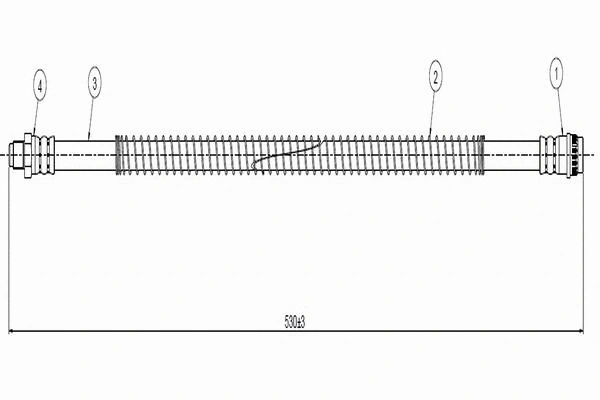 C800 447A CAVO Тормозной шланг (фото 1)