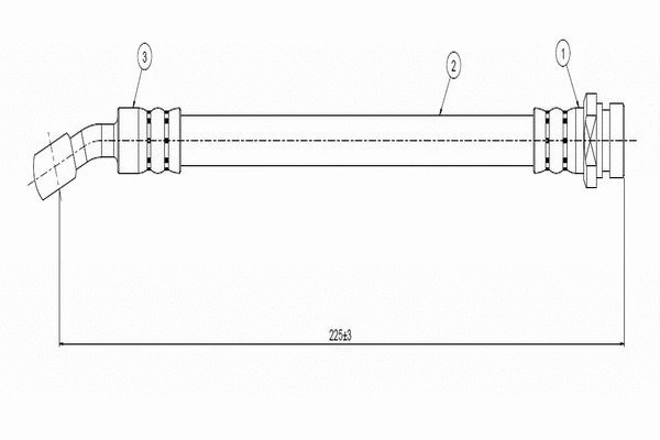 C800 491A CAVO Тормозной шланг (фото 1)