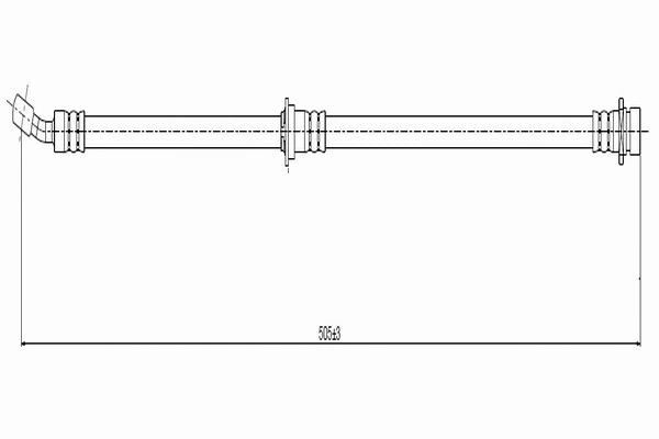 C800 686A CAVO Тормозной шланг (фото 1)