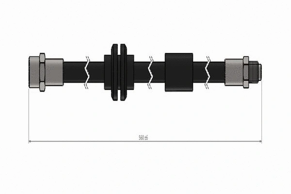 C900 314A CAVO Тормозной шланг (фото 1)