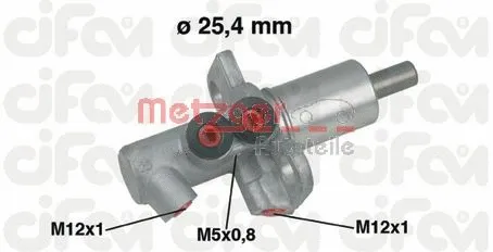 202-458 METZGER Главный тормозной цилиндр (фото 1)